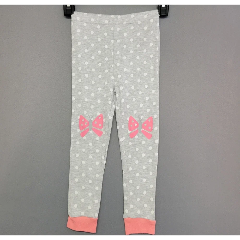 Bobbie‎ Brooks Sleepwear Pj Set Girls Youth 5/6 Pink Graphic Dino Pants Tee New